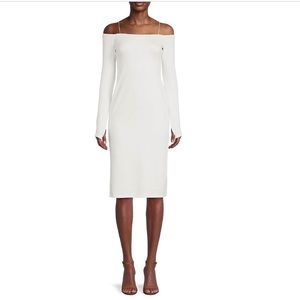 NWT Alice and Olivia Dorinda Off-The-Shoulder Midi Dress NEW size 6